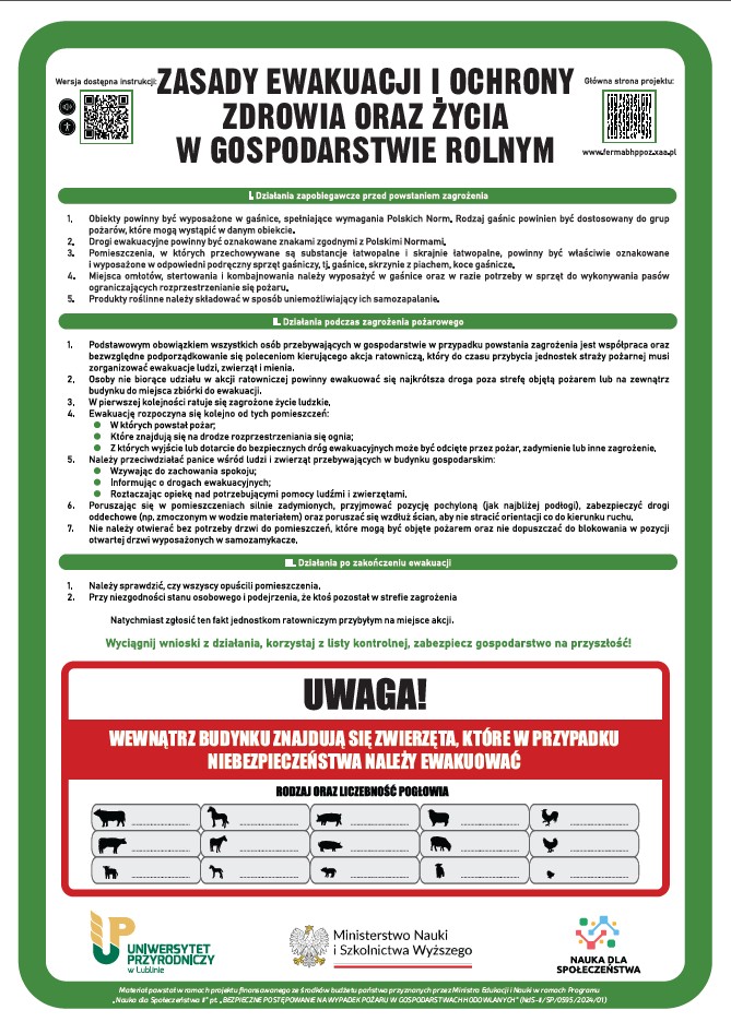 Instrukcja ewakuacji