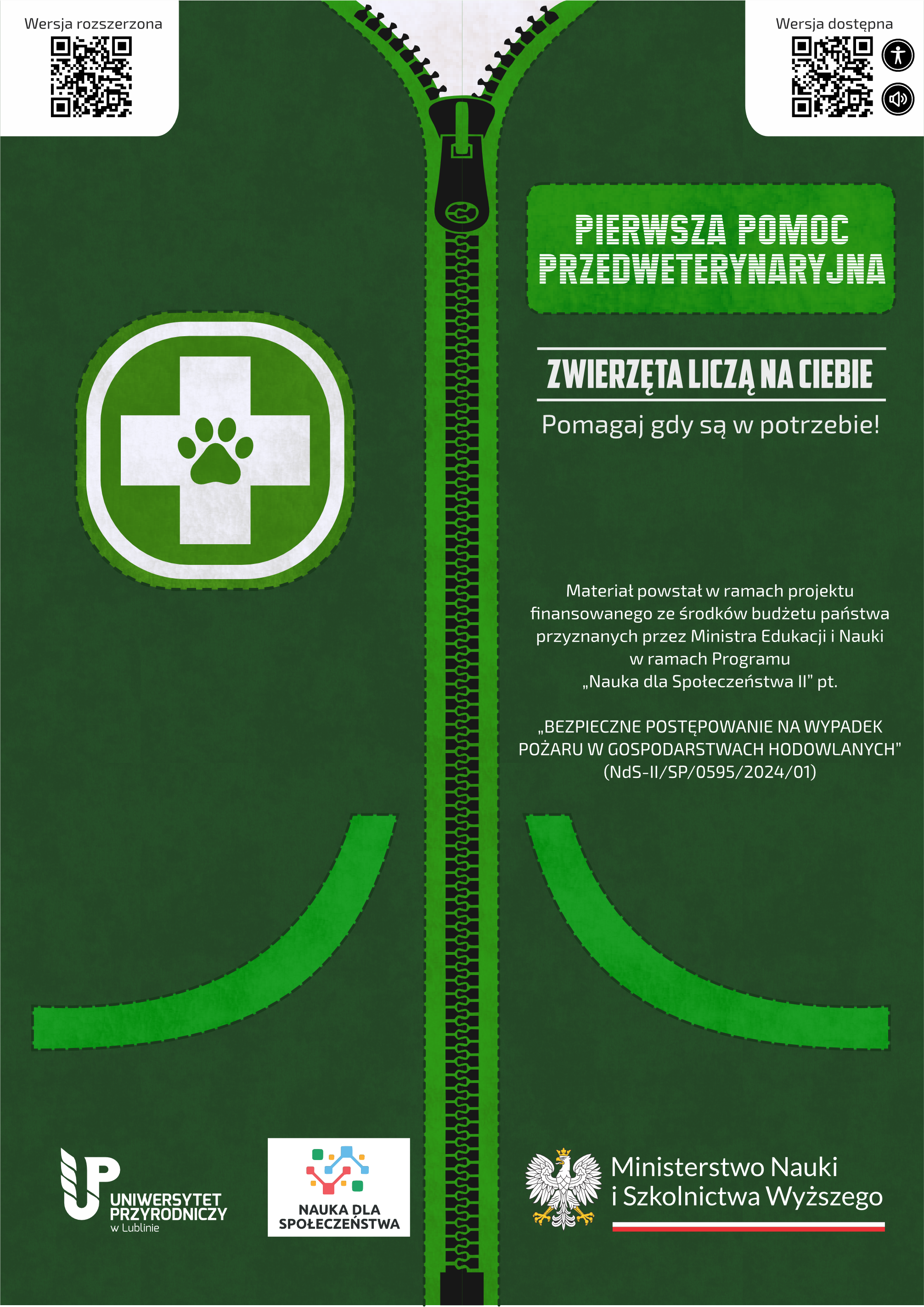 Ulotka Pierwsza Pomoc Przedweterynaryjna